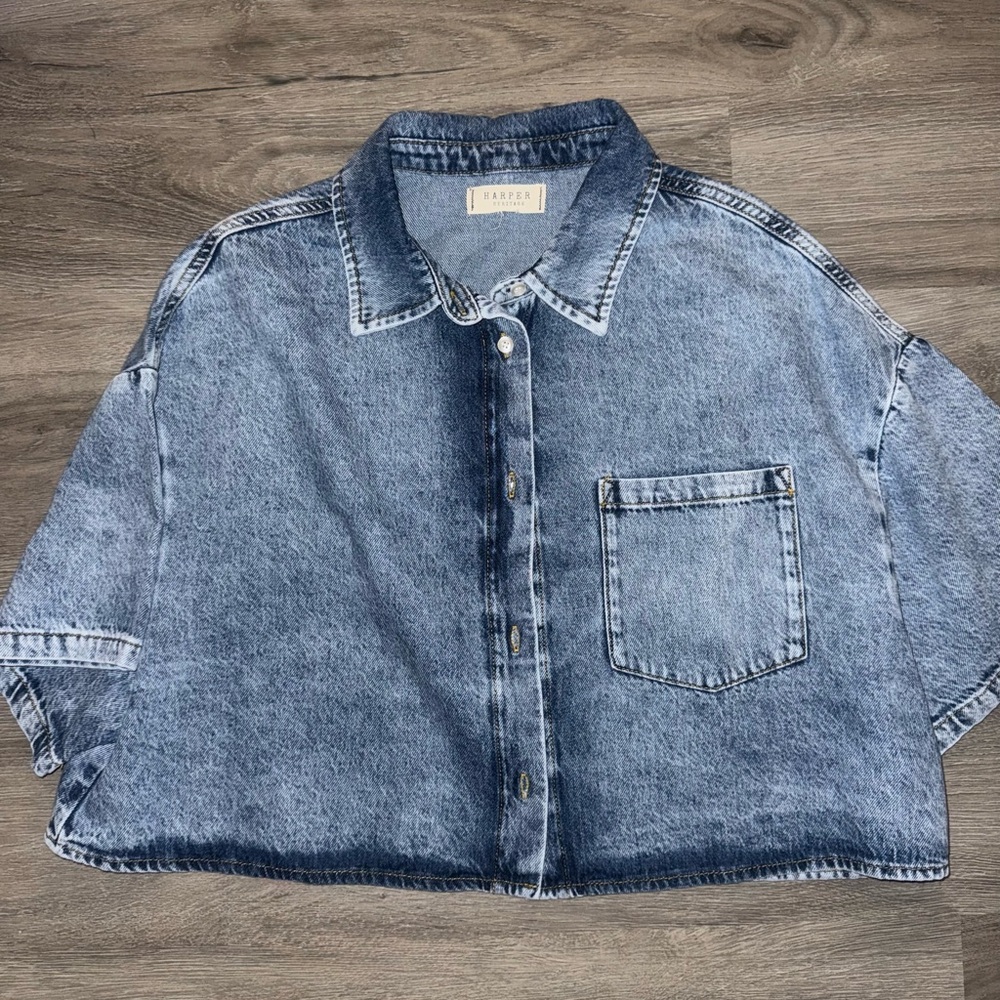 Denim Button Down Shirt